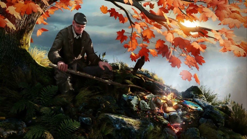 Vanishing of Ethan Carter  beautiful mysterious teaser trailer old man rustic fire