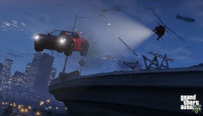 Grand Theft Auto V screenshots showcase car chases, drive-bys and other vehicular activities