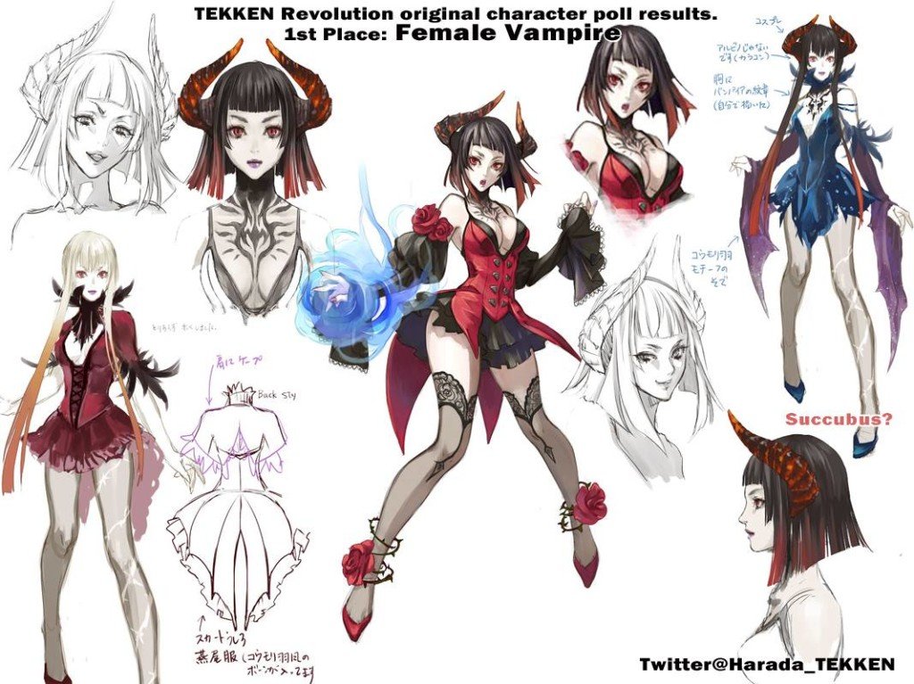 Tekken Revolution’s newest character is female vampire; character art here (2)