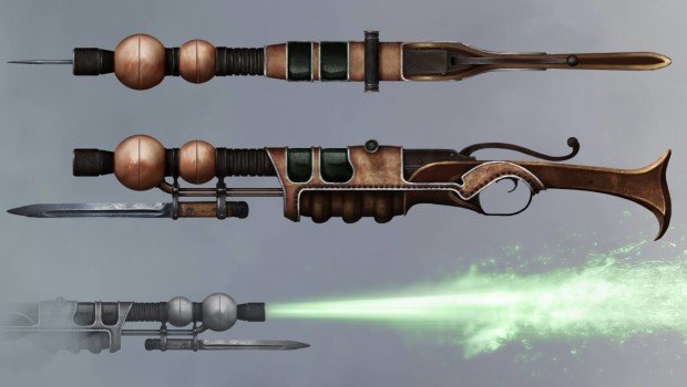The Incredible Adventure of Van Helsing II Concept Art Show Off Swords and Rifles (2)