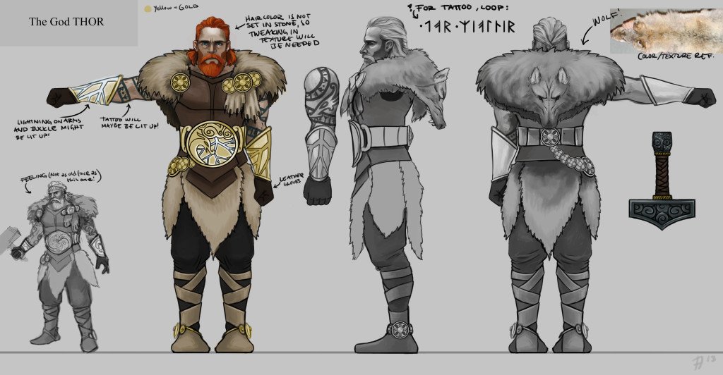 Fresh Runemaster concept artworks show Thor, Loki and more